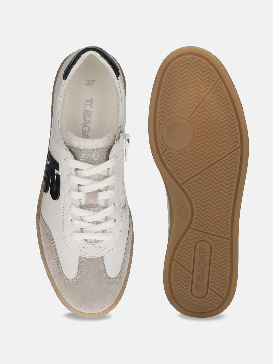 TT.BAGATT Staz white Premium Leather Sneakers
