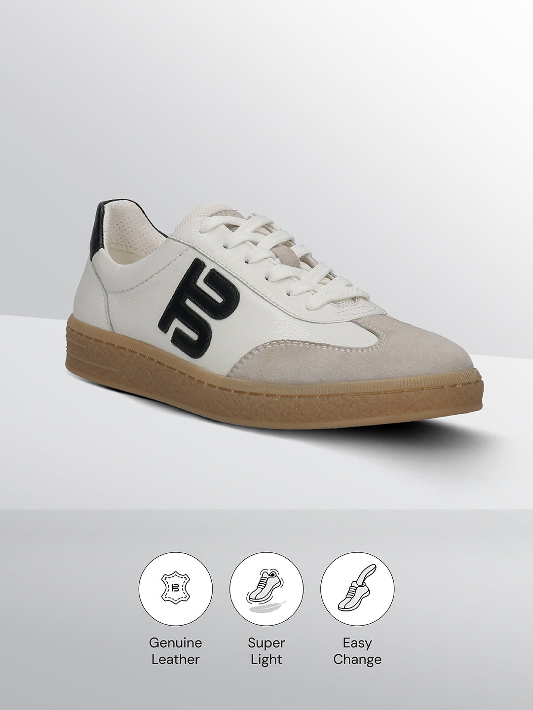 TT.BAGATT Staz white Premium Leather Sneakers