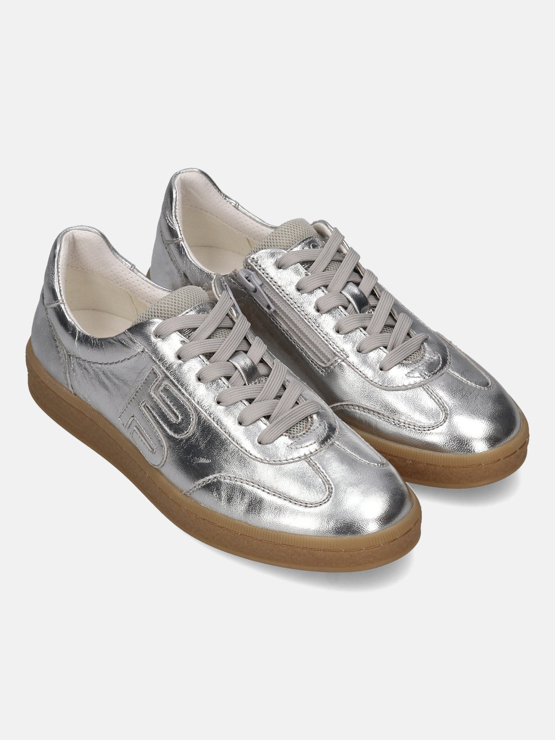 TT.BAGATT Staz silver Premium Leather Sneakers