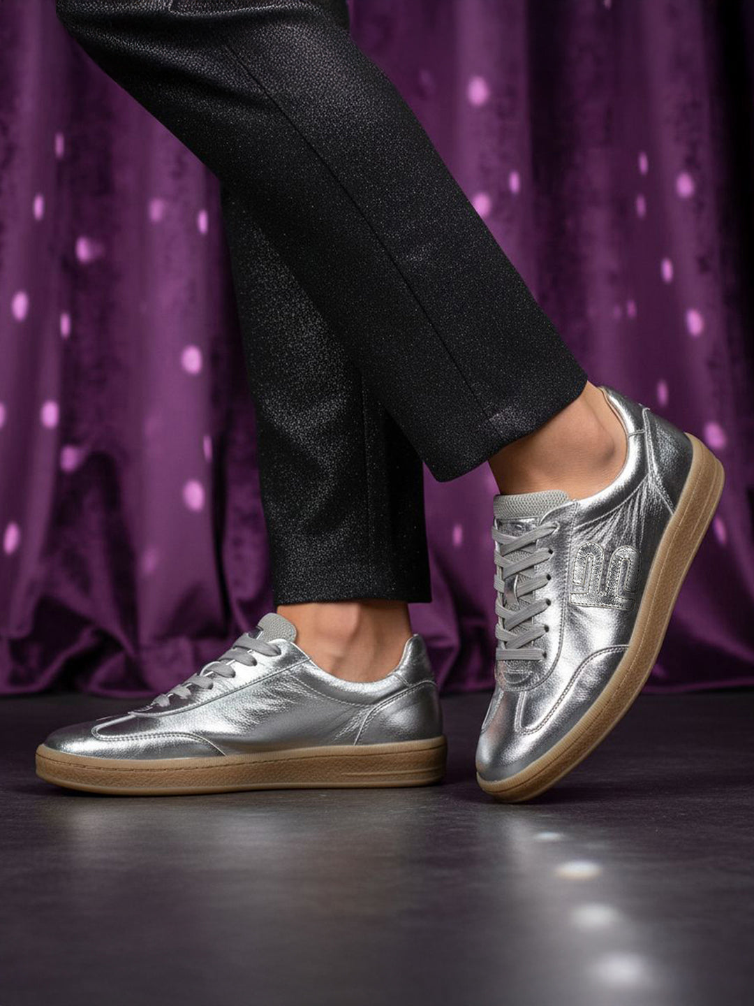 TT.BAGATT Staz silver Premium Leather Sneakers