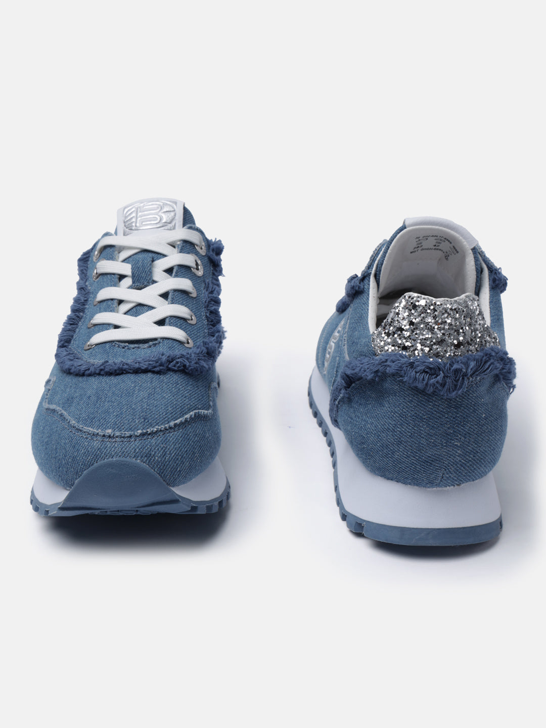 BAGATT Siena Blue Mid Top Sneakers