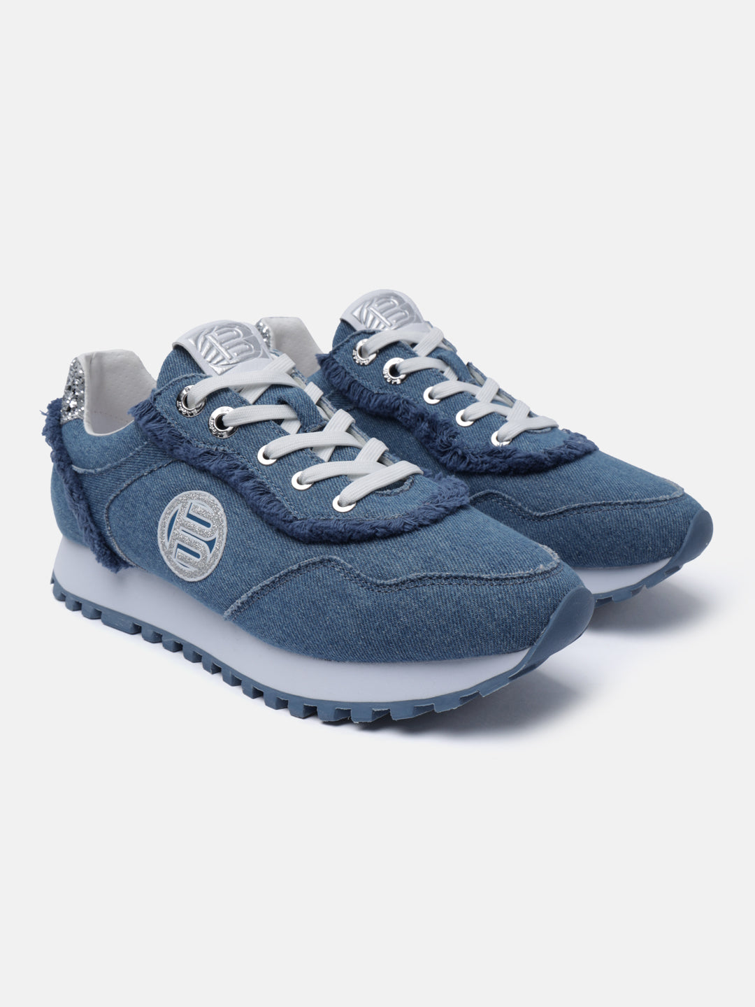 BAGATT Siena Blue Mid Top Sneakers