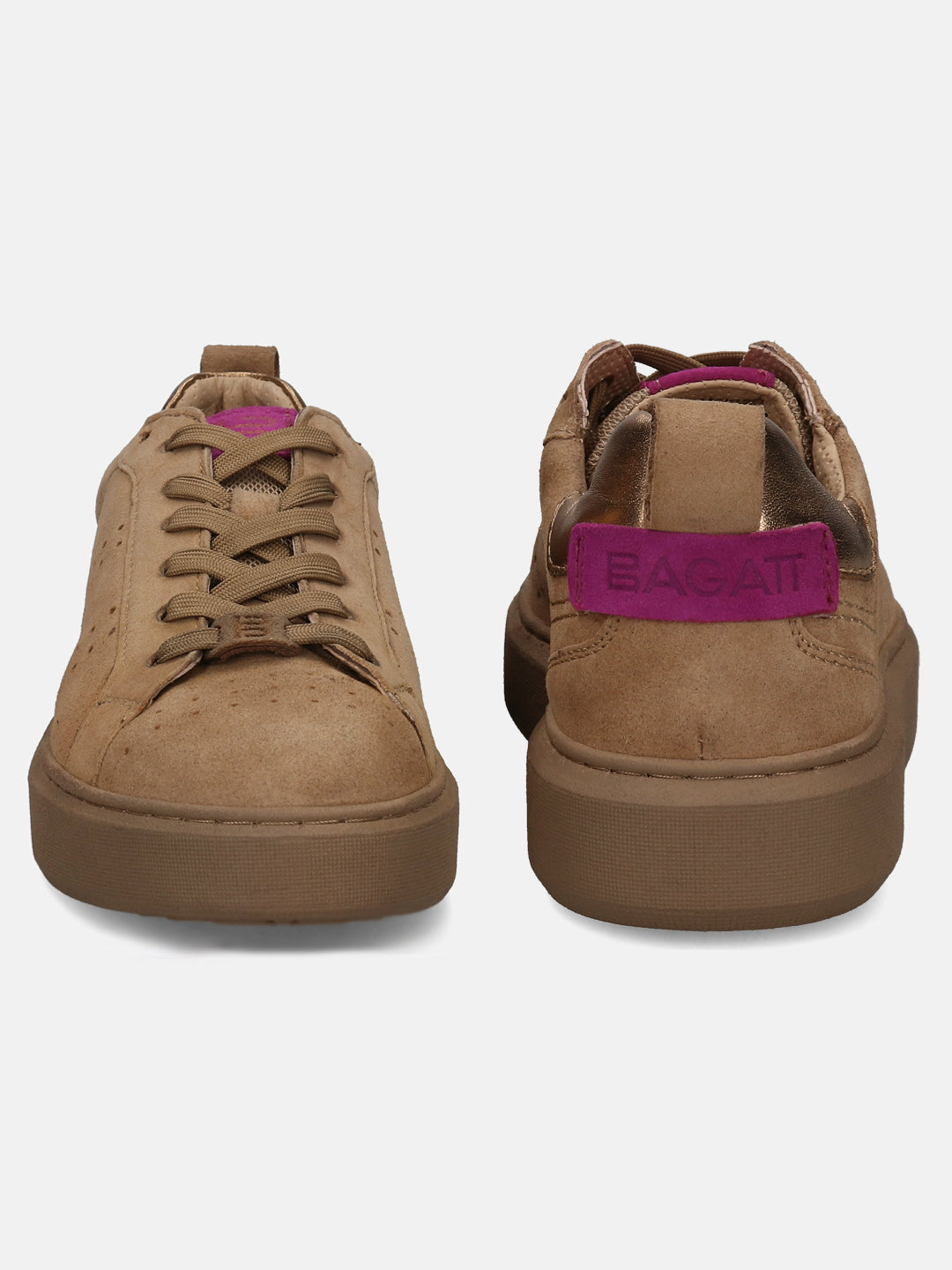 BAGATT Gina Mid-Brown Mid Top Sneakers