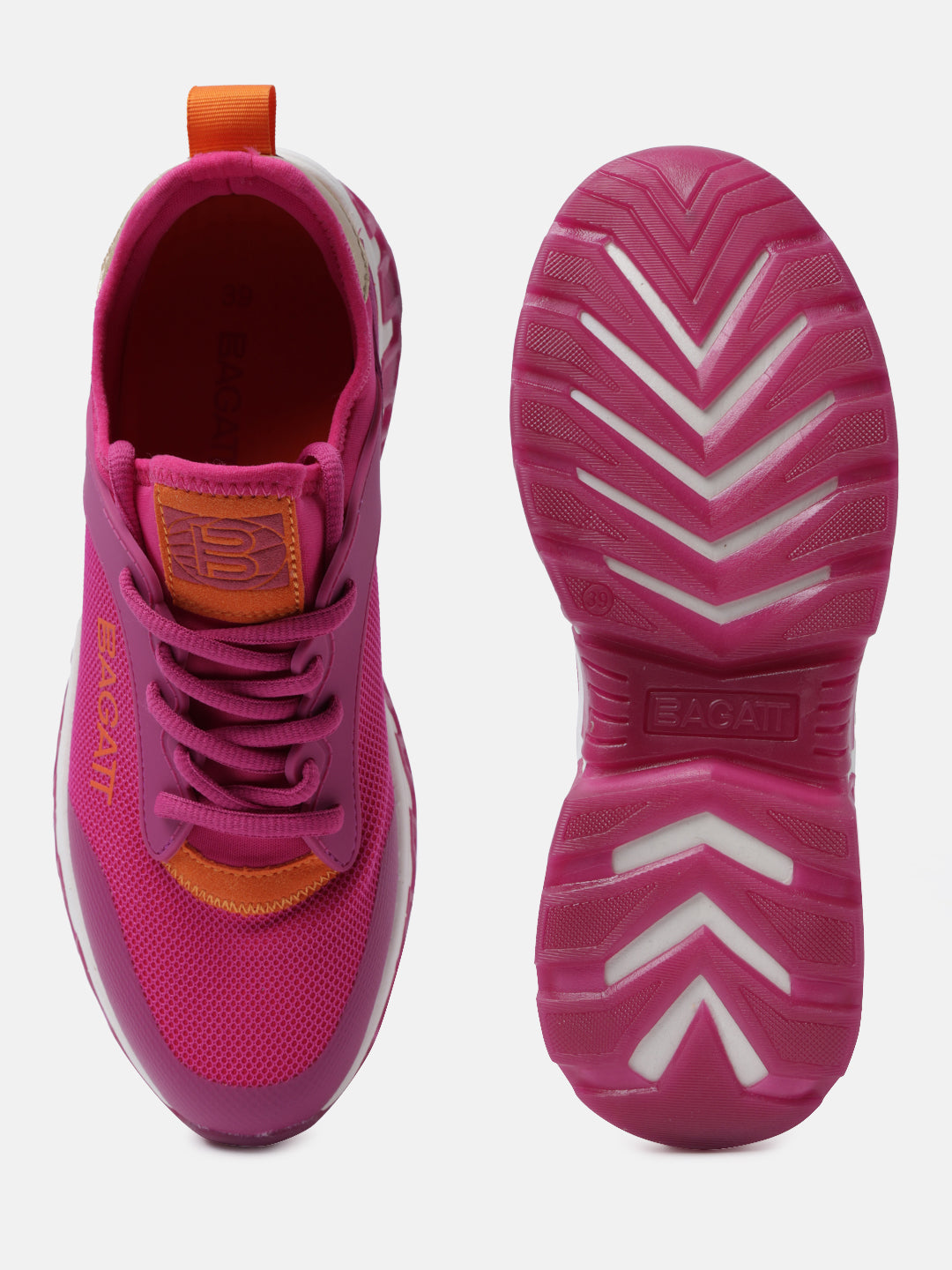 BAGATT Chi Pink Mid Top Sneakers