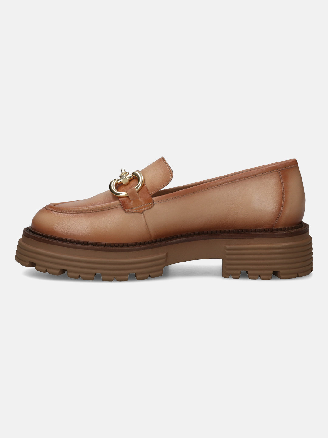 BAGATT Enna Mid-Brown Premium Leather Loafers Slip-Ons
