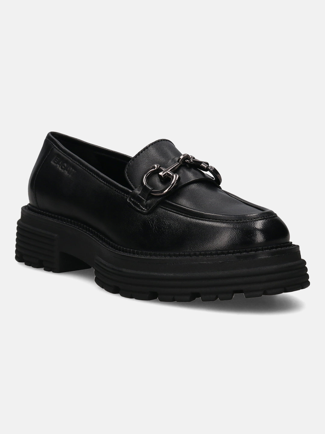 BAGATT Enna Black Premium Leather Loafers Slip-Ons