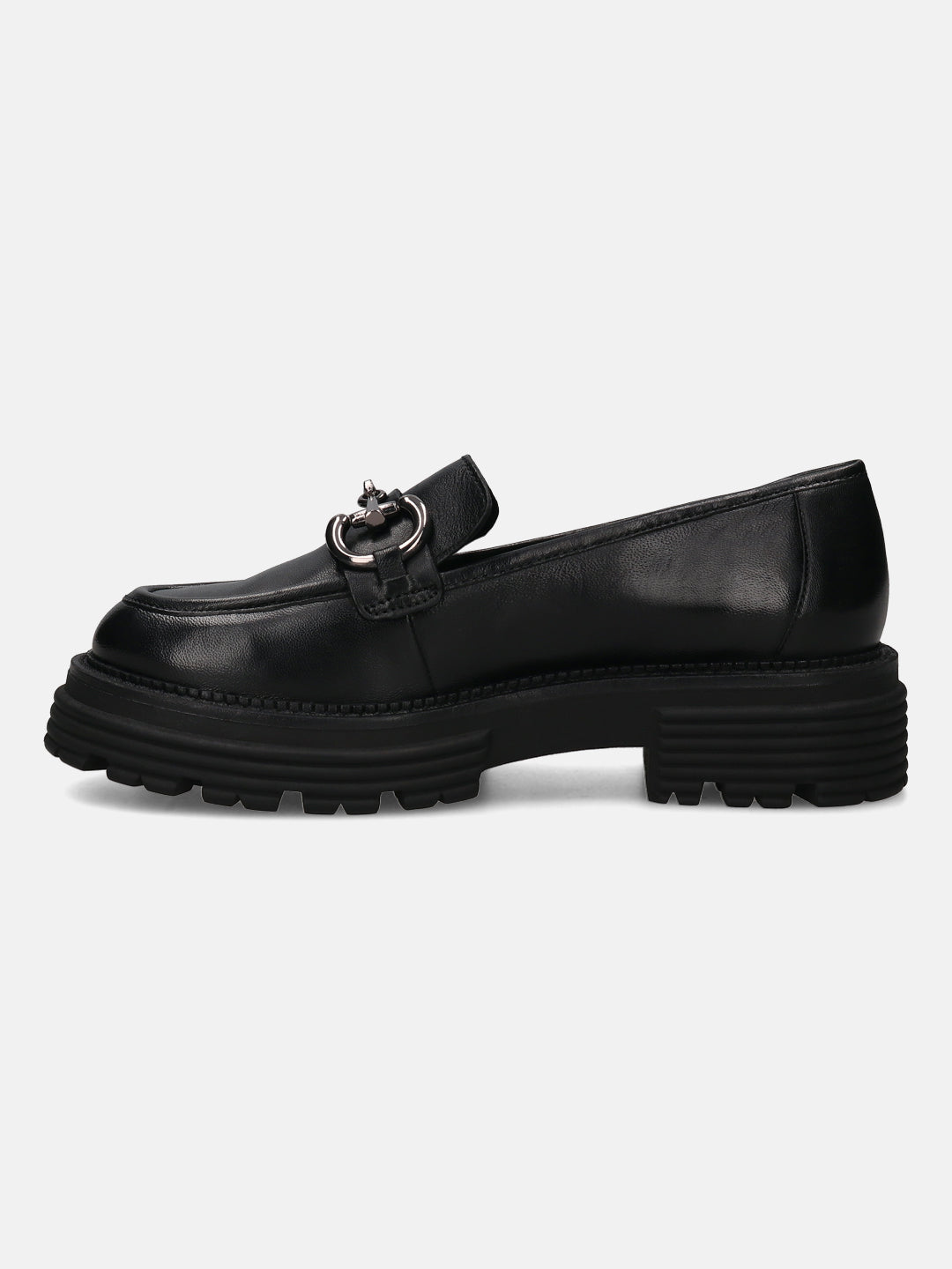 BAGATT Enna Black Premium Leather Loafers Slip-Ons