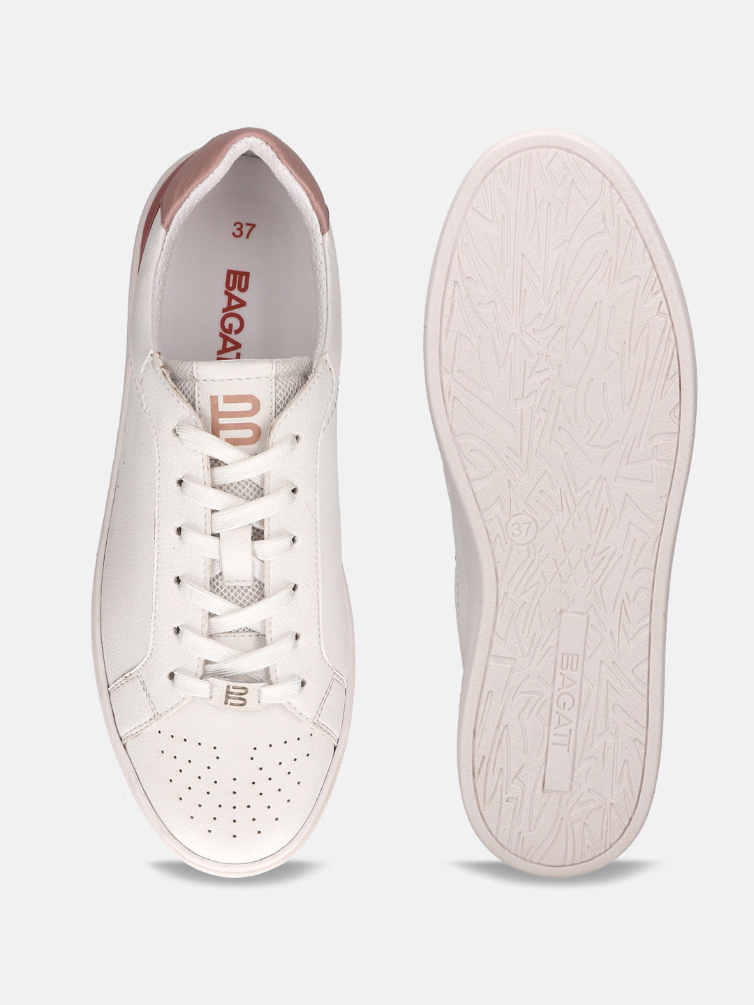 BAGATT Ferly White Mid Top Sneakers