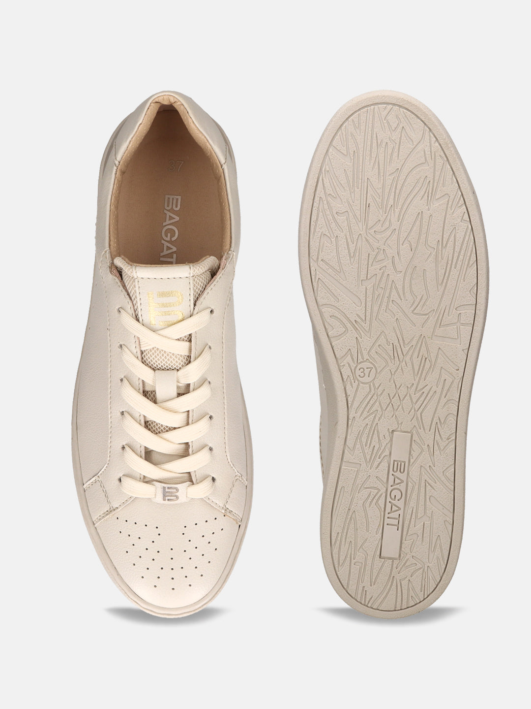 BAGATT Ferly Beige Mid Top Sneakers