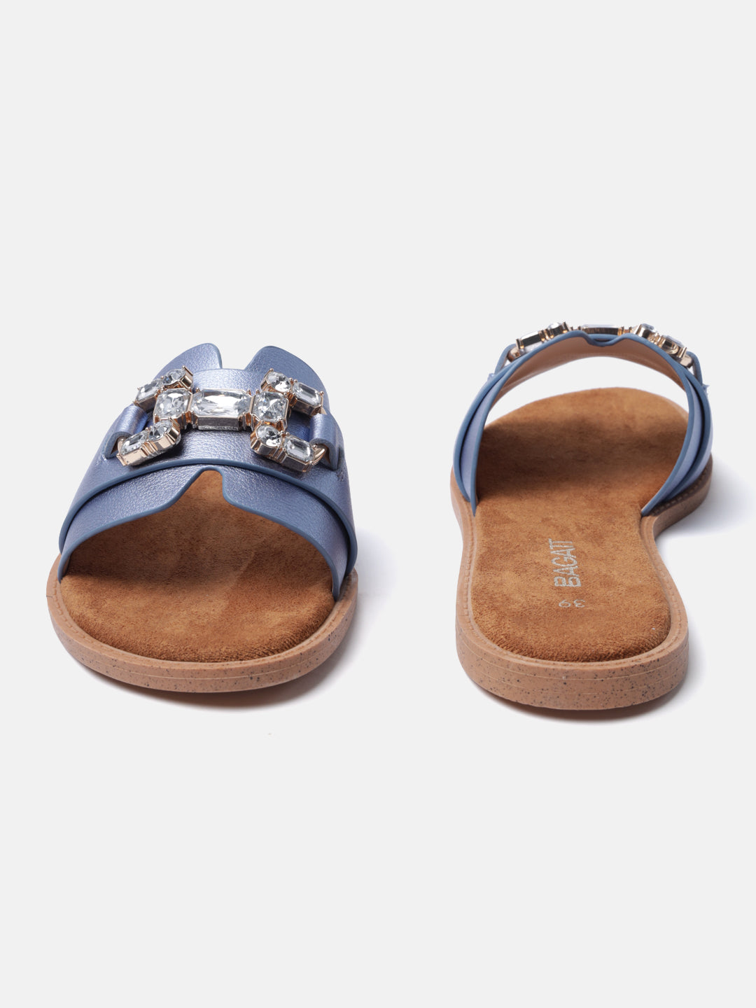 BAGATT Goldy Light Blue Flat sandals