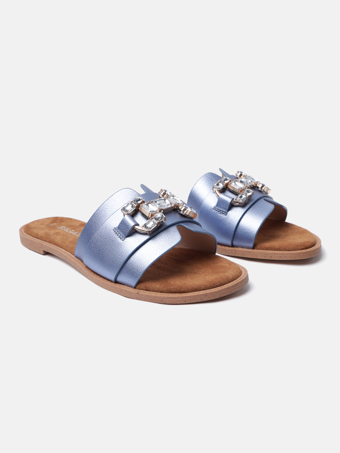 BAGATT Goldy Light Blue Flat sandals