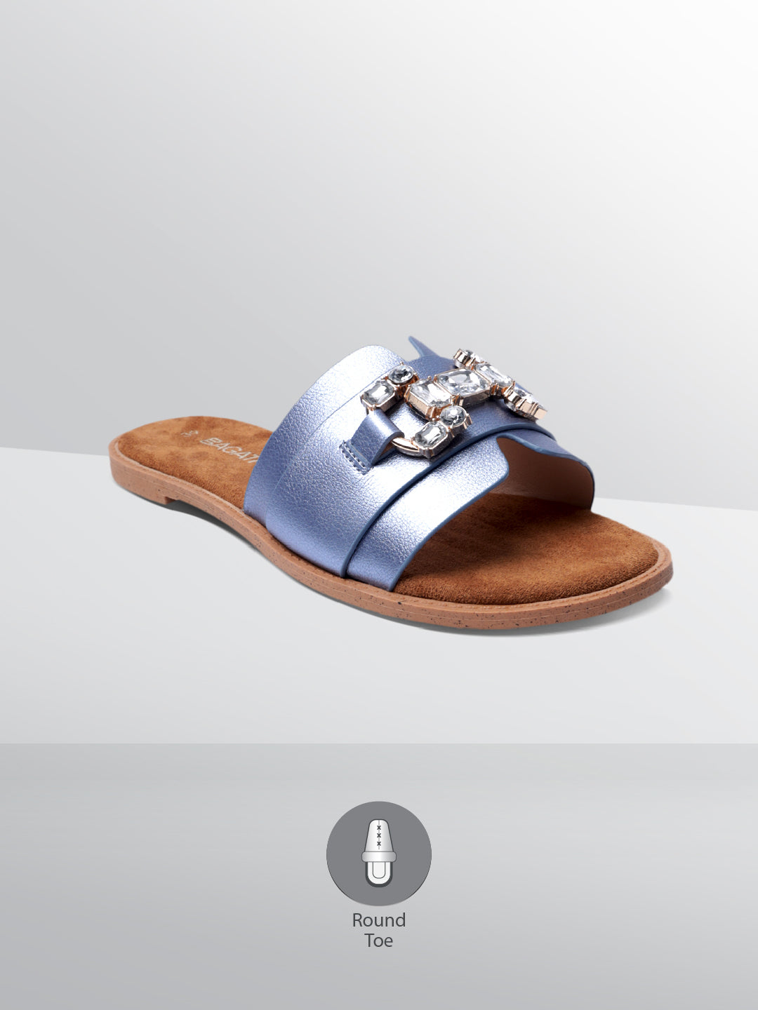 BAGATT Goldy Light Blue Flat sandals