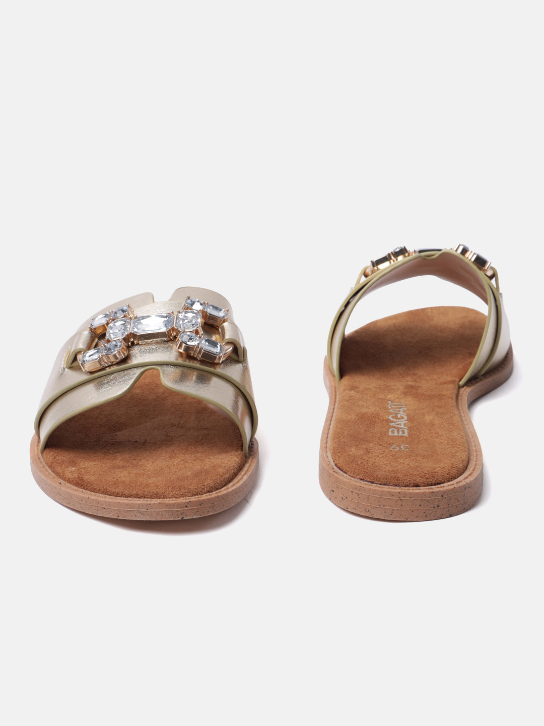 BAGATT Goldy Gold Flat sandals