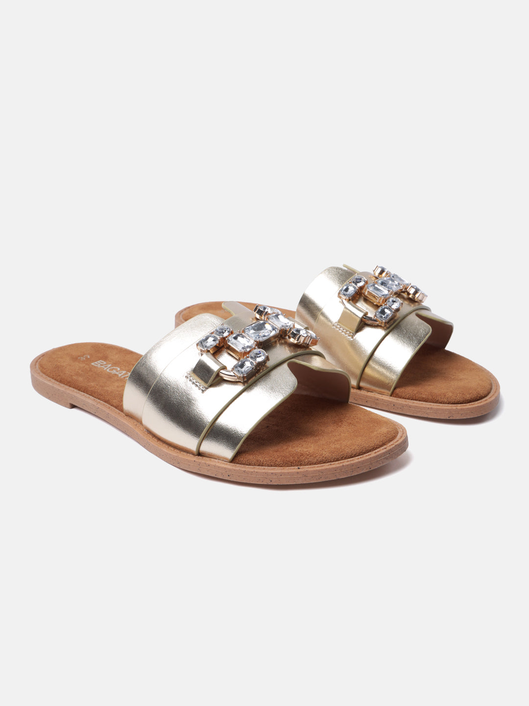 BAGATT Goldy Gold Flat sandals