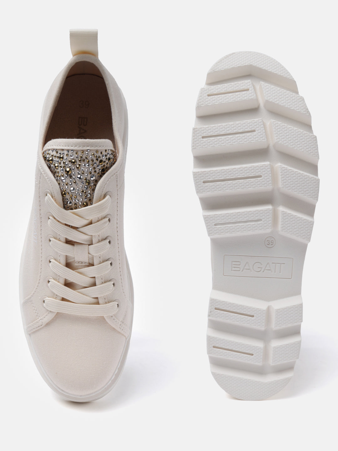 BAGATT Dayla Beige Low Top Sneakers