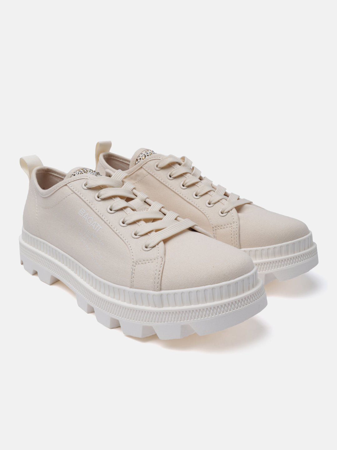 Low-Top Beige Sneakers main image 0