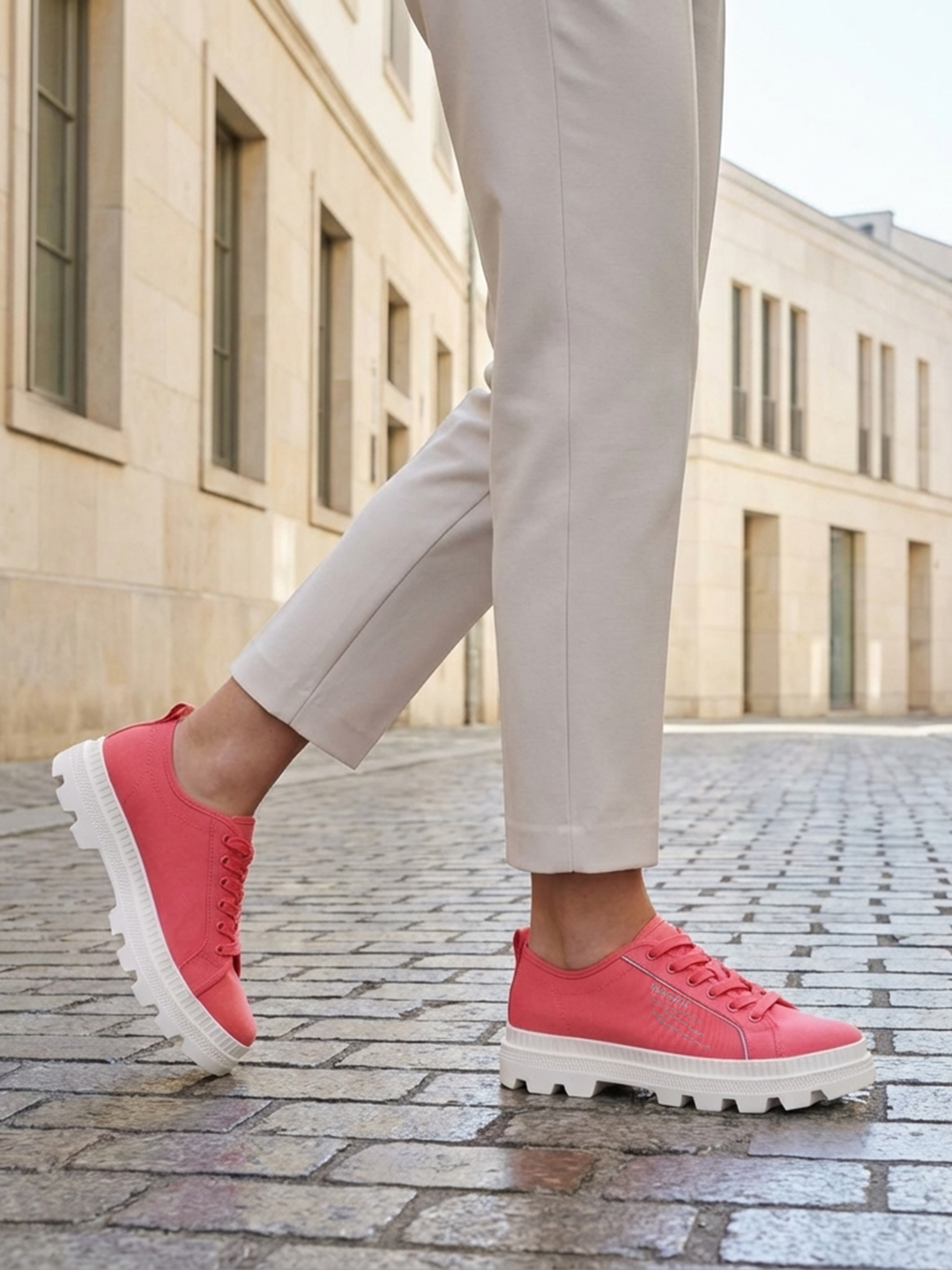 BAGATT Dayla Light Red Low Top Sneakers