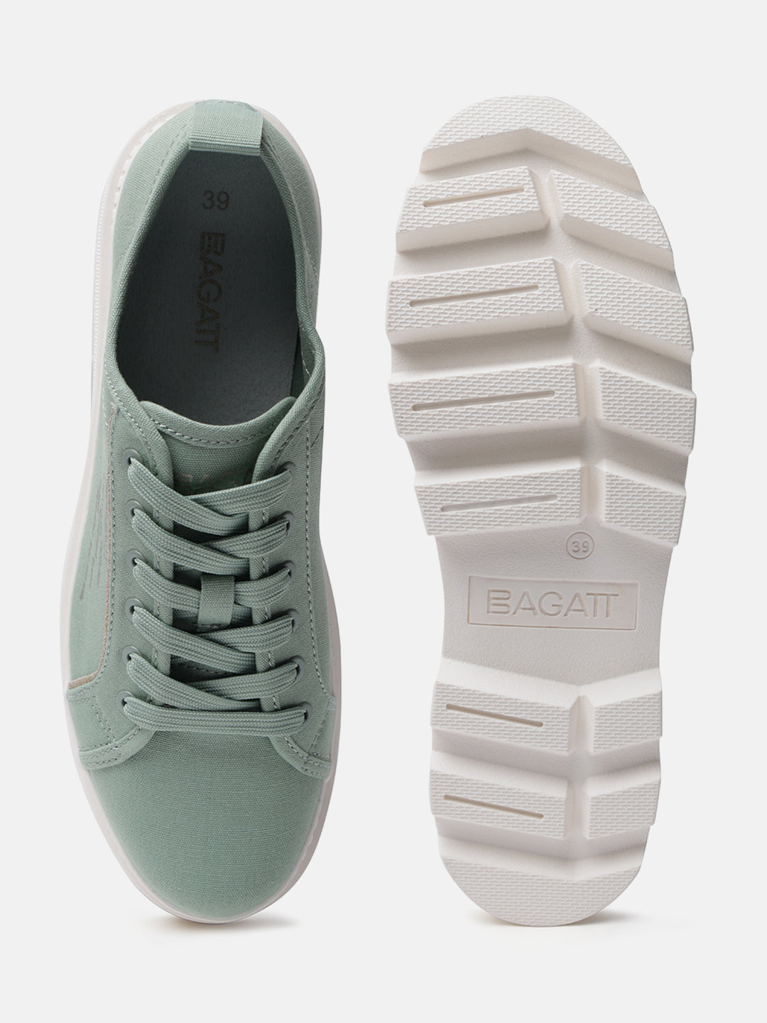 BAGATT Dayla Light Green Low Top Sneakers