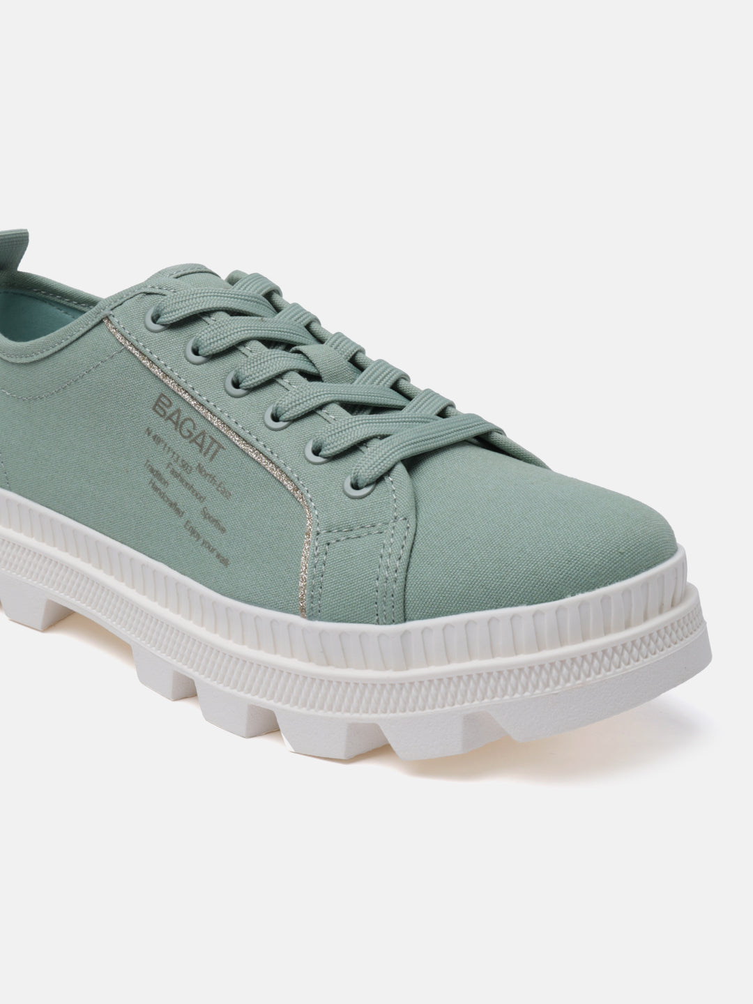 BAGATT Dayla Light Green Low Top Sneakers
