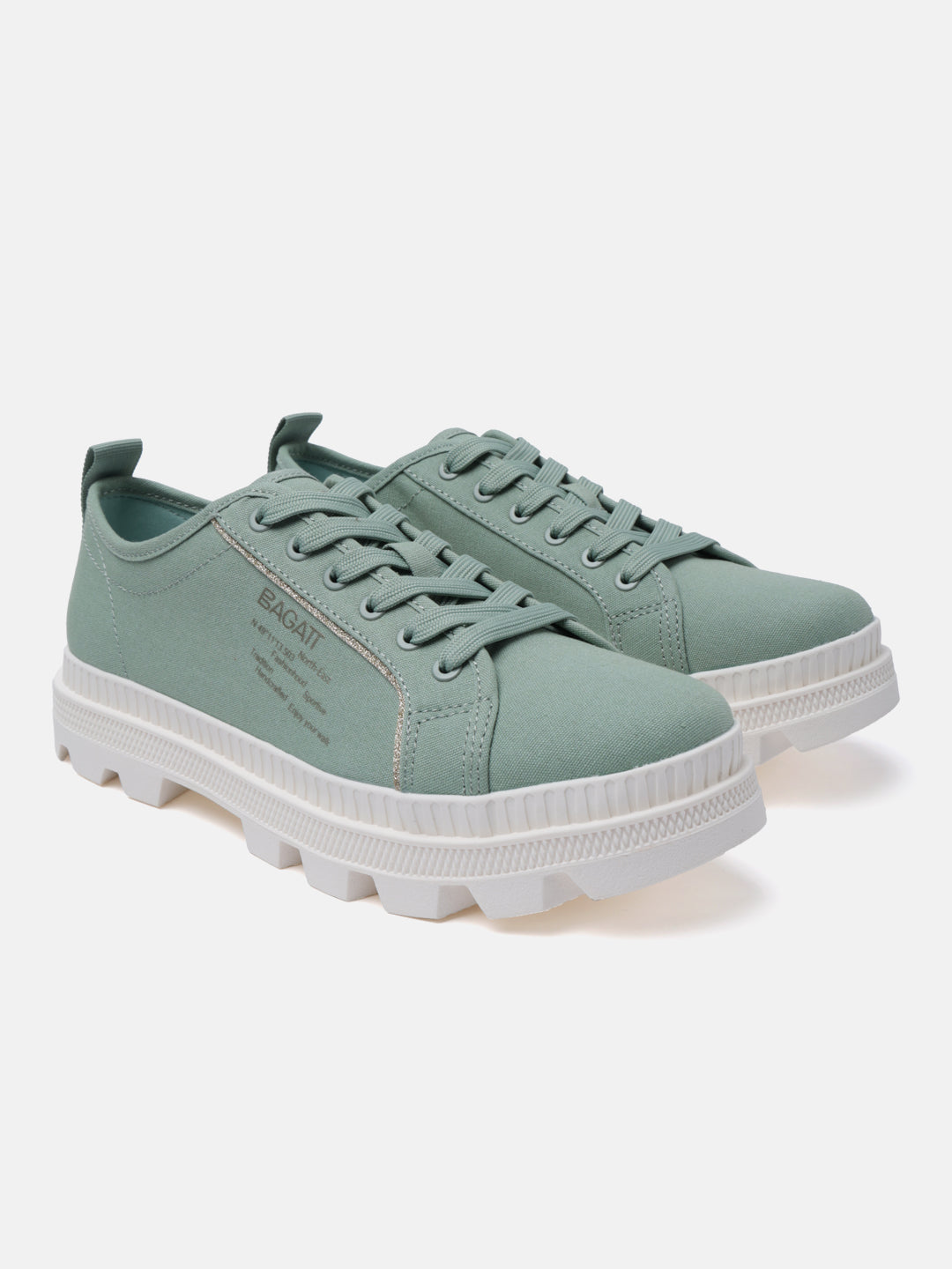 BAGATT Dayla Light Green Low Top Sneakers