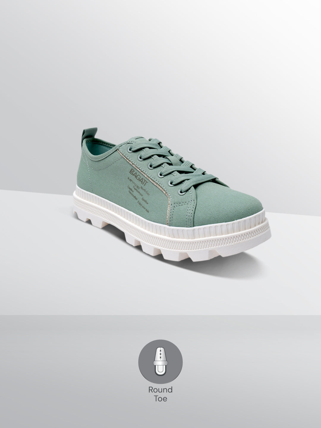 BAGATT Dayla Light Green Low Top Sneakers