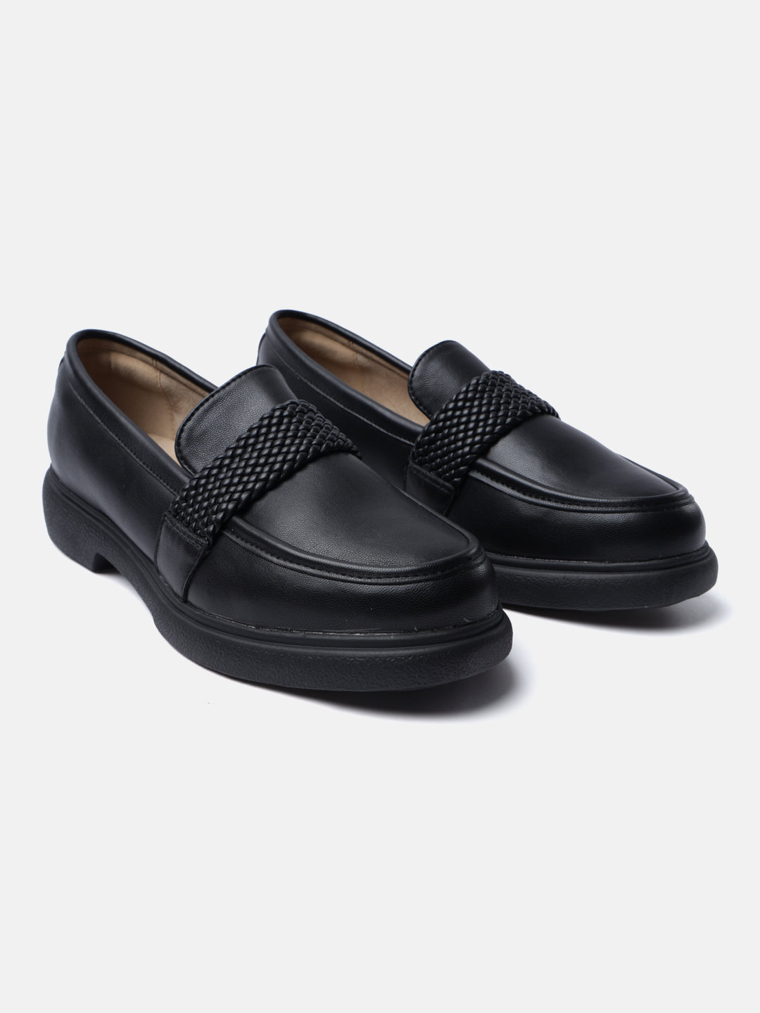 BAGATT Genelle Black Casuals Slip-Ons