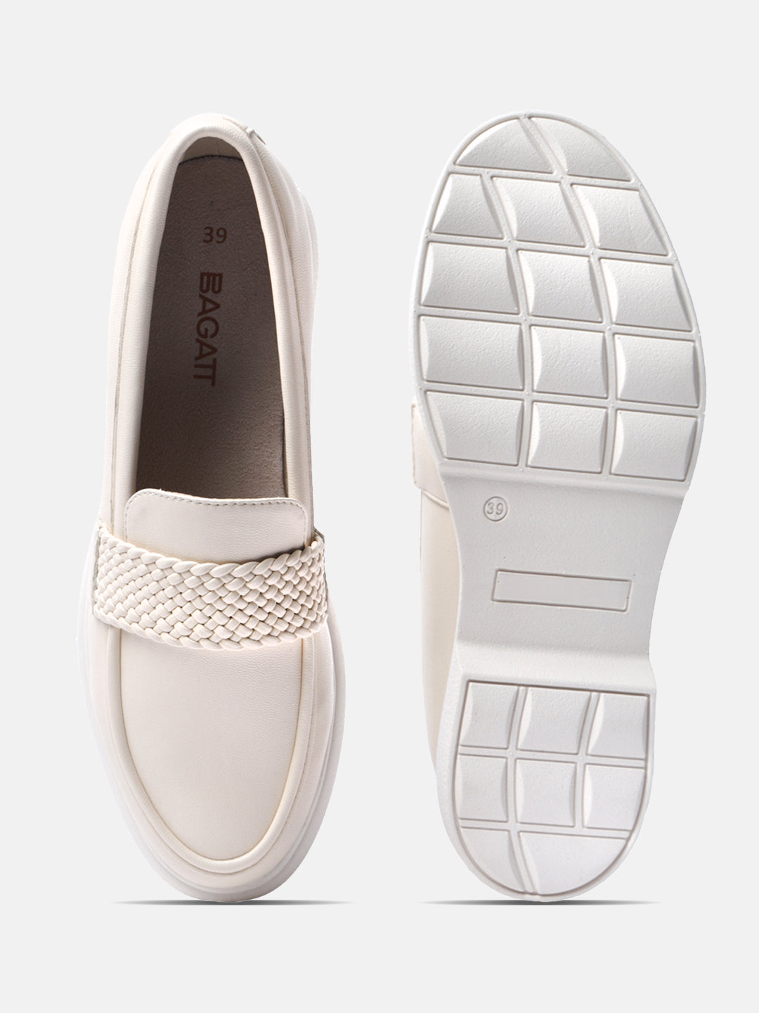 BAGATT Genelle Beige Casuals Slip-Ons