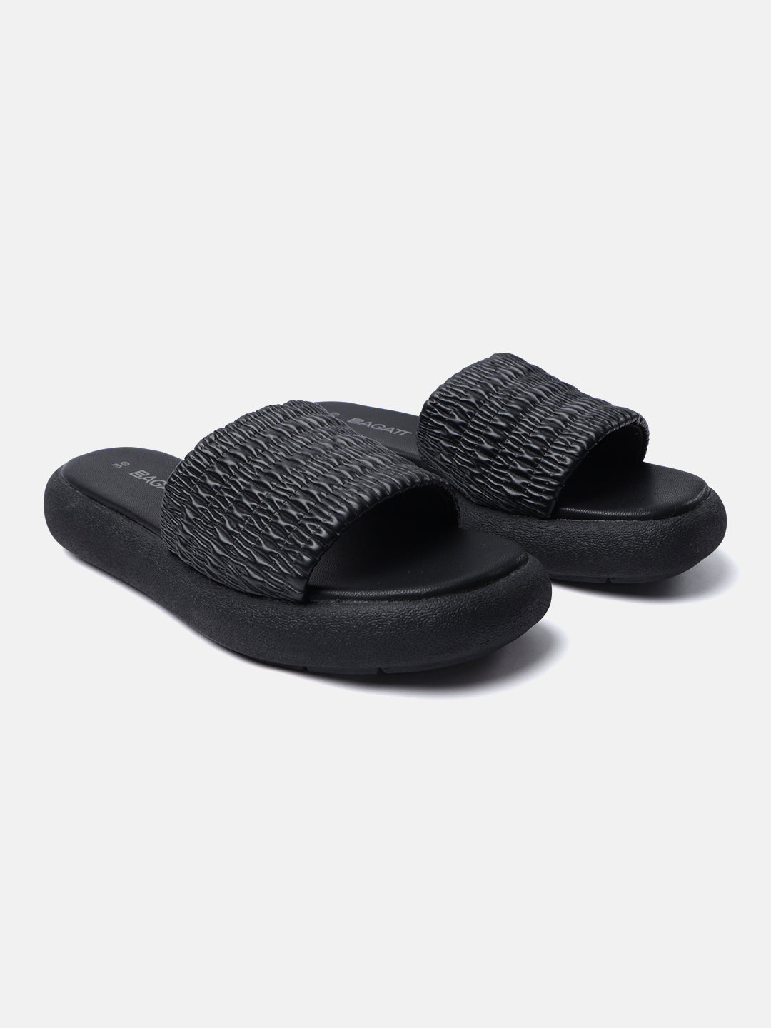 BAGATT Jasmina Black Flatform sandals