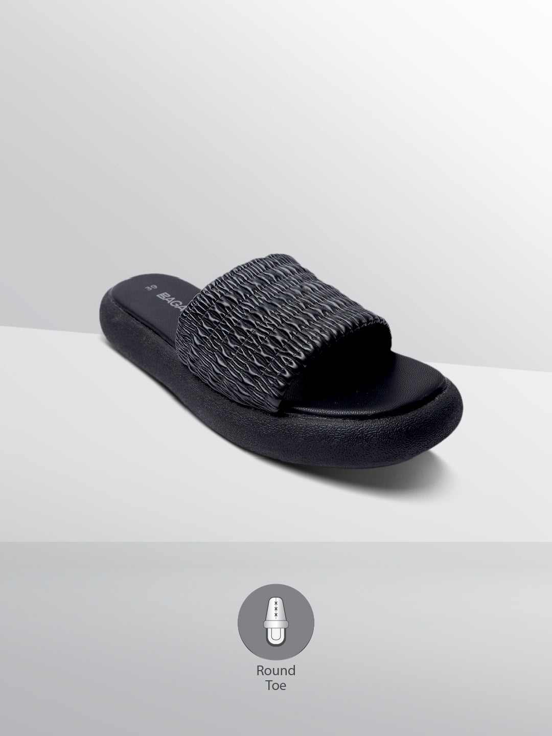 BAGATT  Jasmina Black Flatform sandals