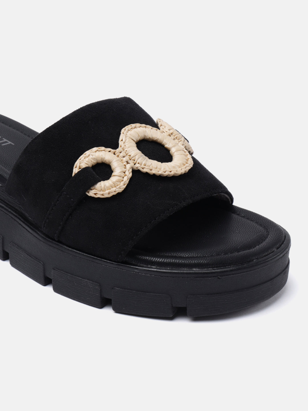 BAGATT Mariella Black Flatform Sandals