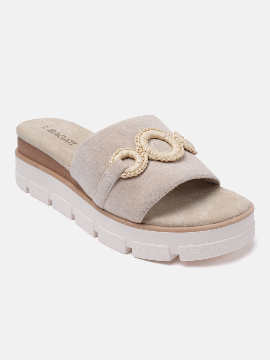 BAGATT Mariella Beige Flatform sandals