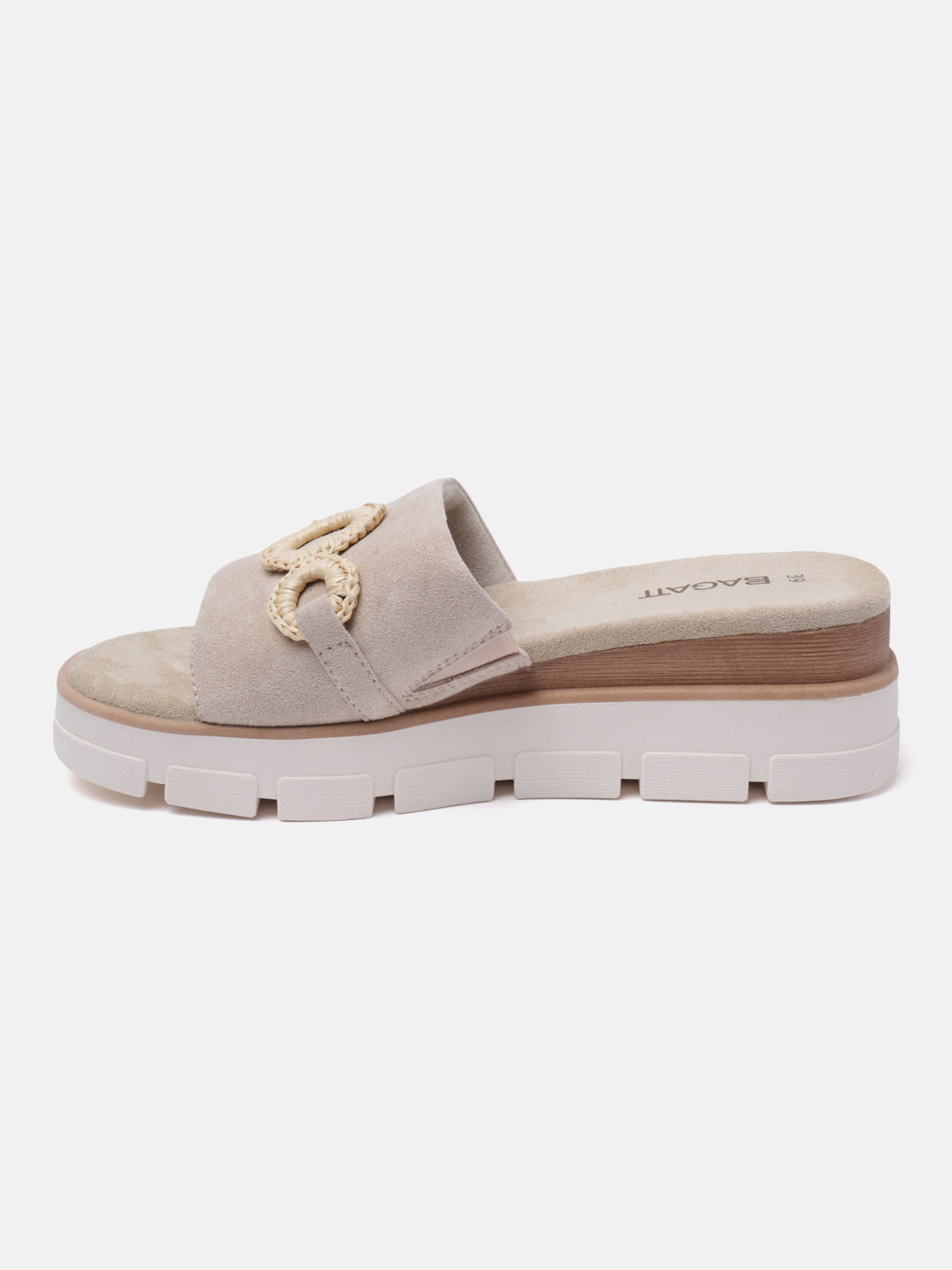 BAGATT Mariella Beige Flatform sandals