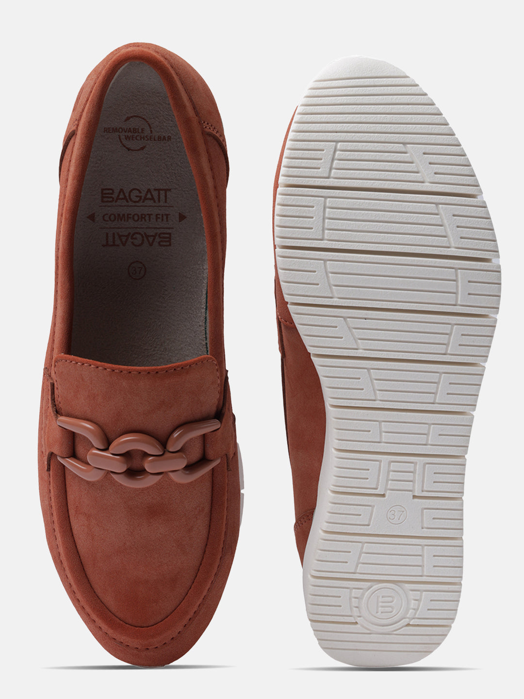 BAGATT Ornella Orange Casuals Slip-Ons