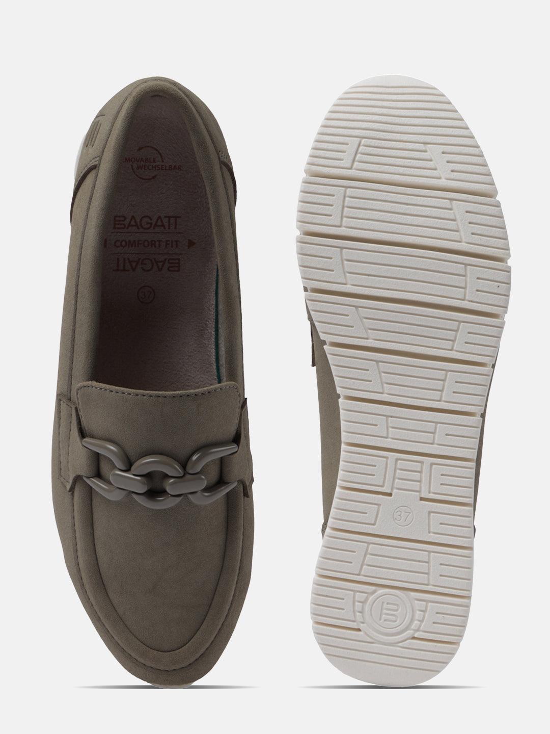 BAGATT Ornella Light Green Casuals Slip-Ons