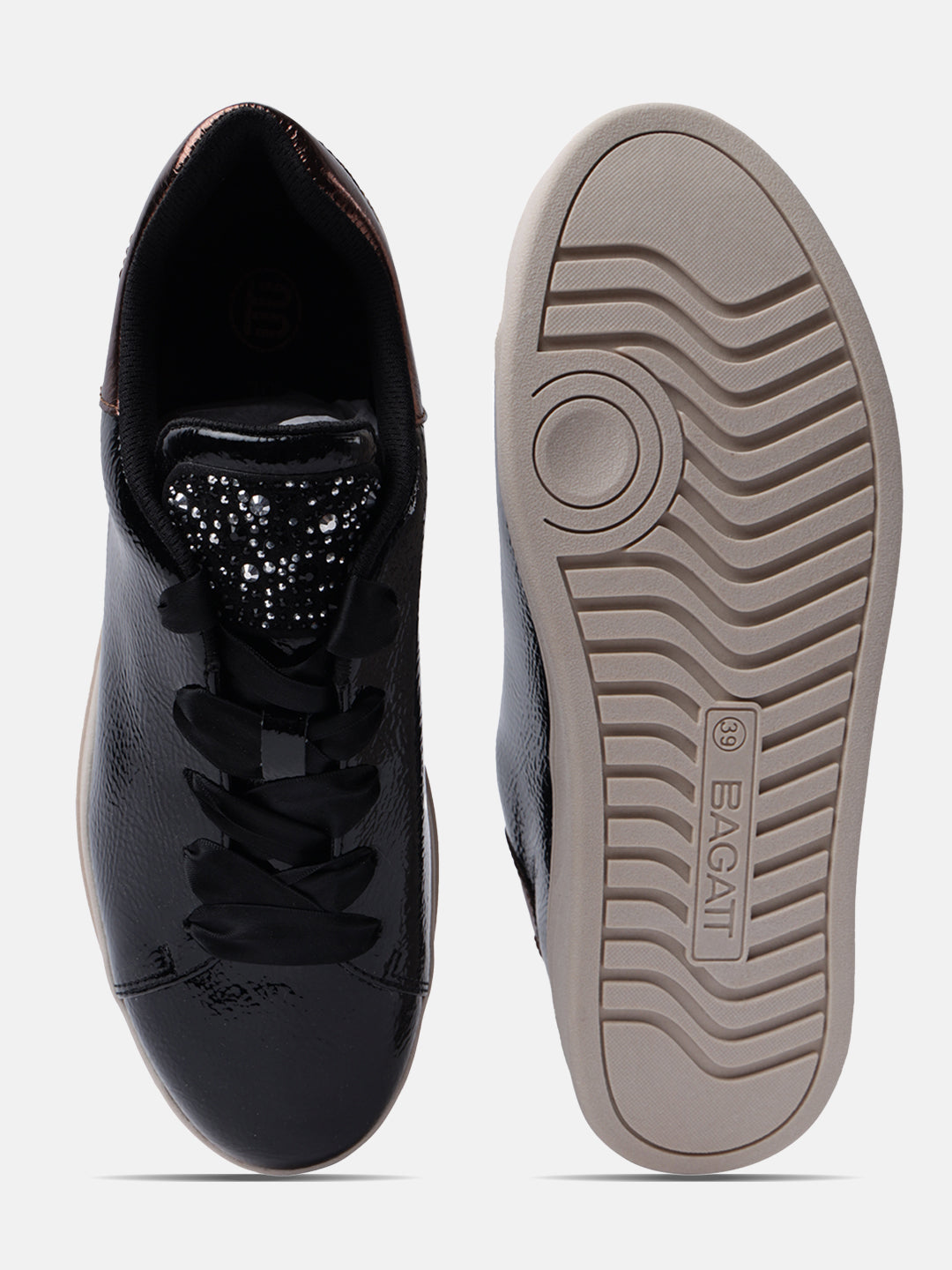 BAGATT Piper Evo Black Mid Top Sneakers