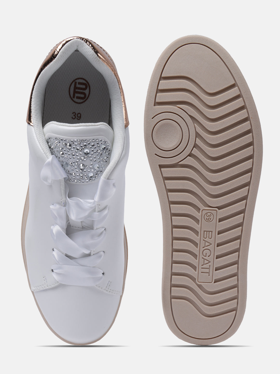 BAGATT Piper Evo White Mid Top Sneakers