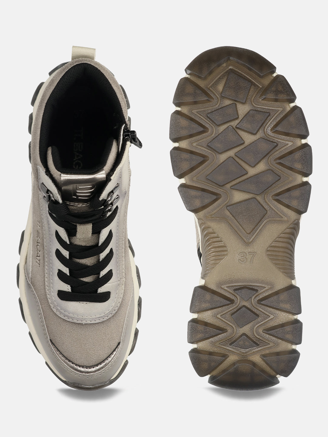 TT.BAGATT Yoko Grey High Top Sneakers