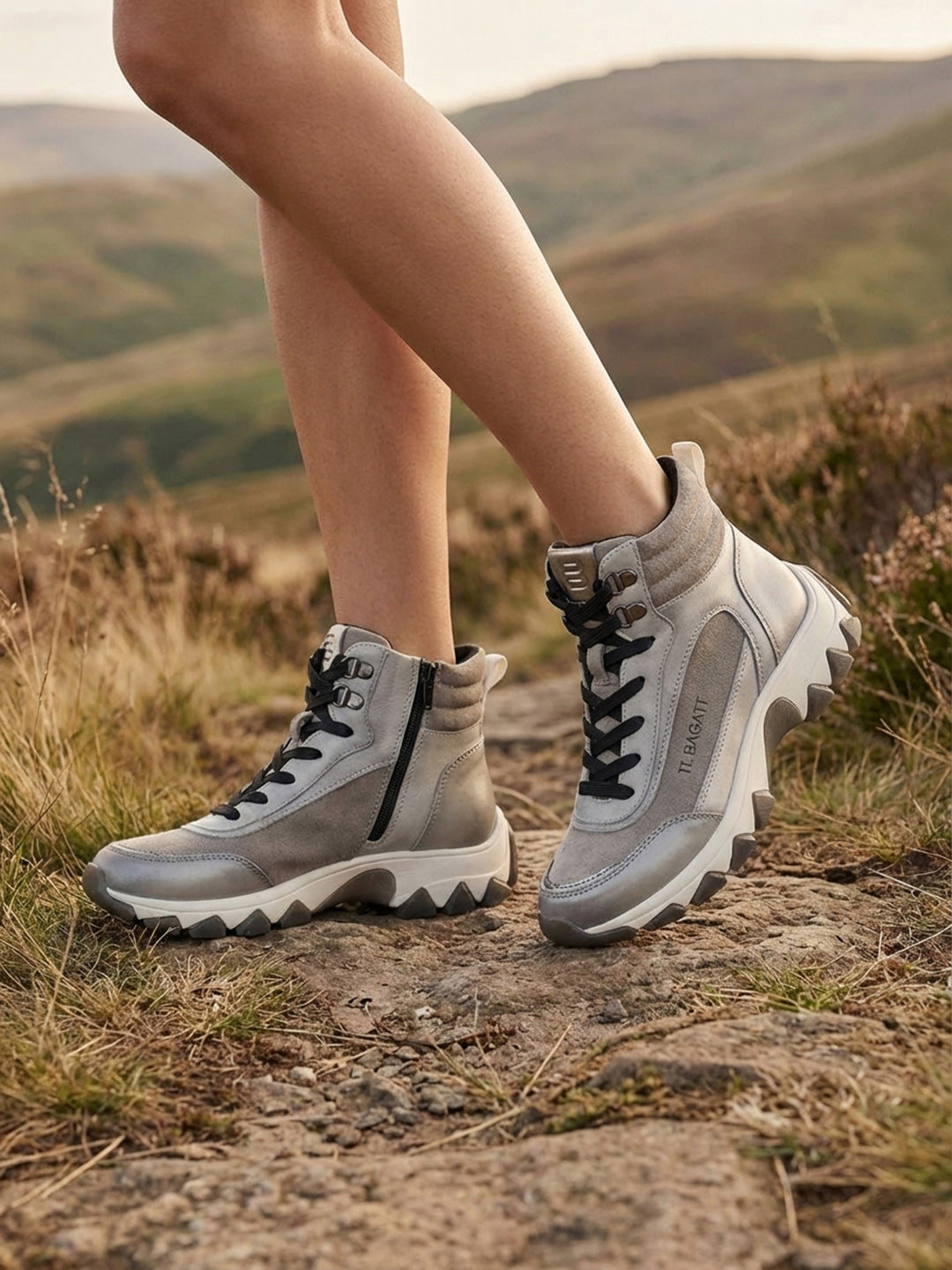 TT.BAGATT Yoko Grey High Top Sneakers