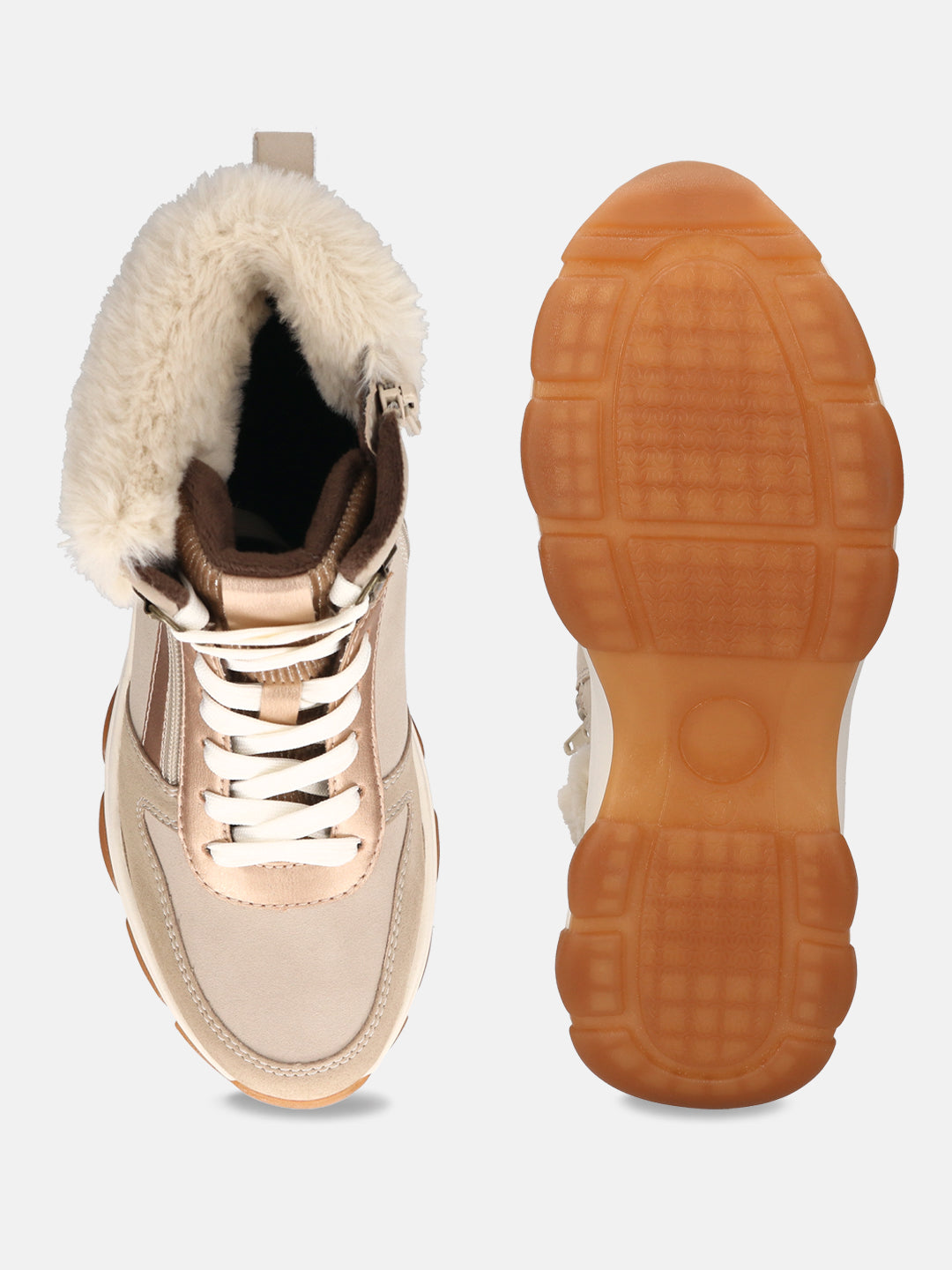 TT.BAGATT Yoko Revo Beige High Top Sneakers