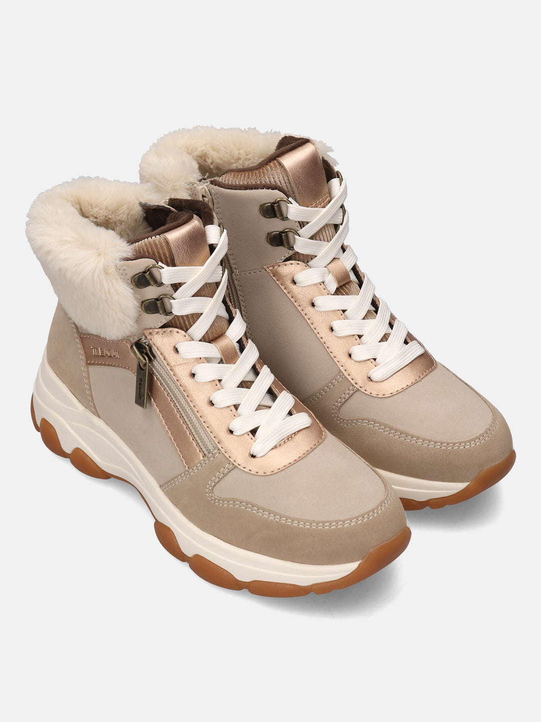 TT.BAGATT Yoko Revo Beige High Top Sneakers