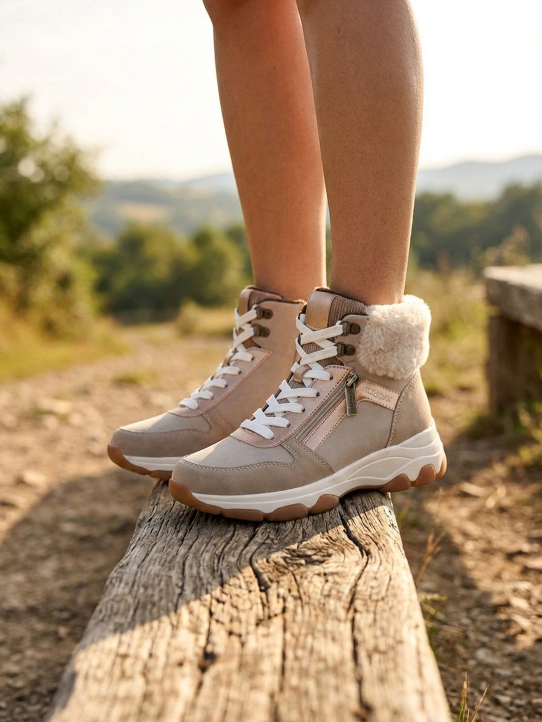 TT.BAGATT Yoko Revo Beige High Top Sneakers