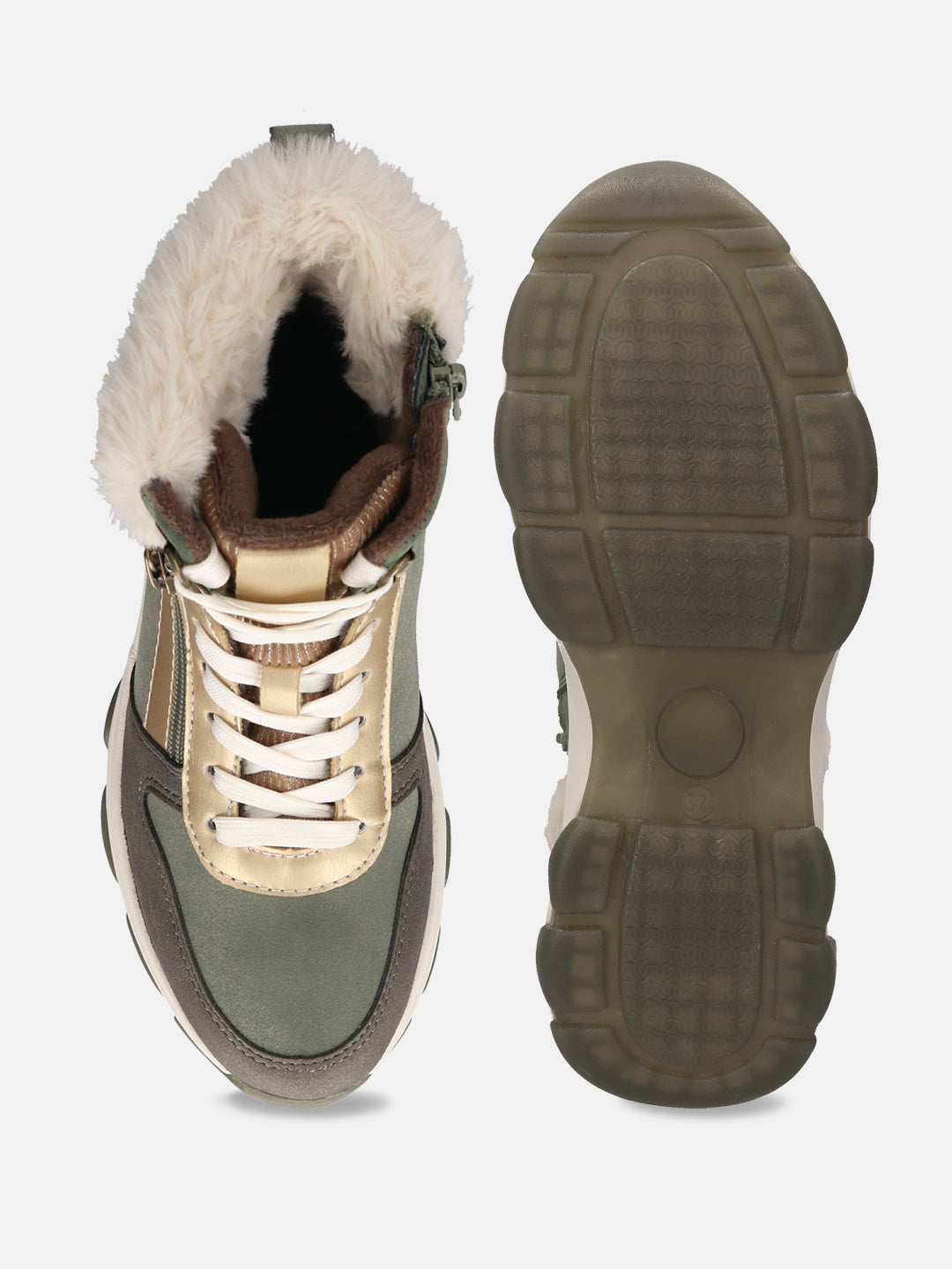 TT.BAGATT Yoko Revo Dark Green High Top Sneakers