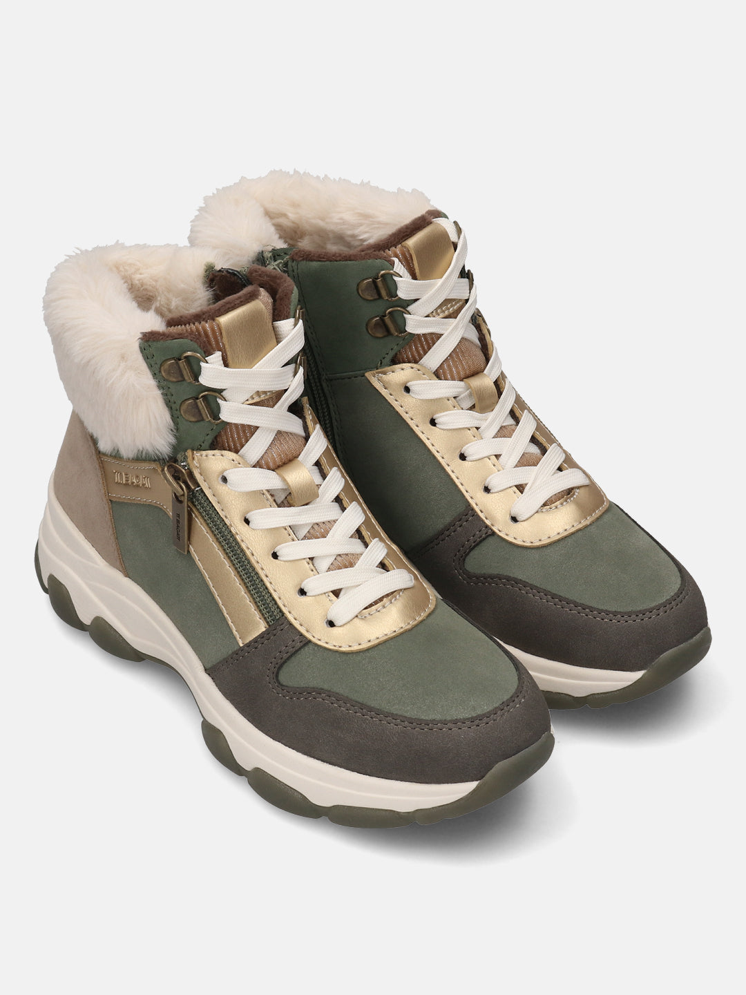 TT.BAGATT Yoko Revo Dark Green High Top Sneakers