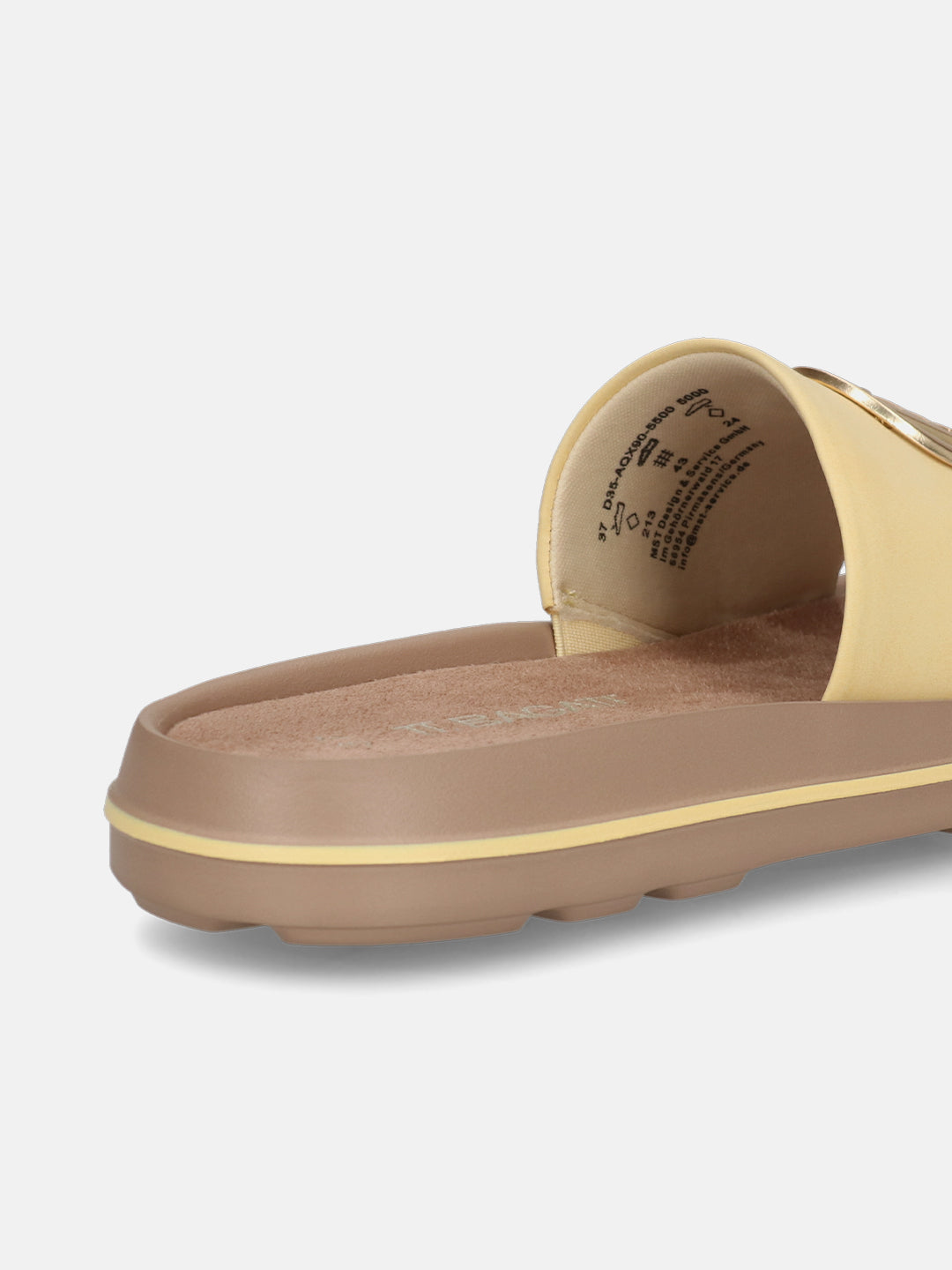 TT.BAGATT Betty yellow Flat Sandals