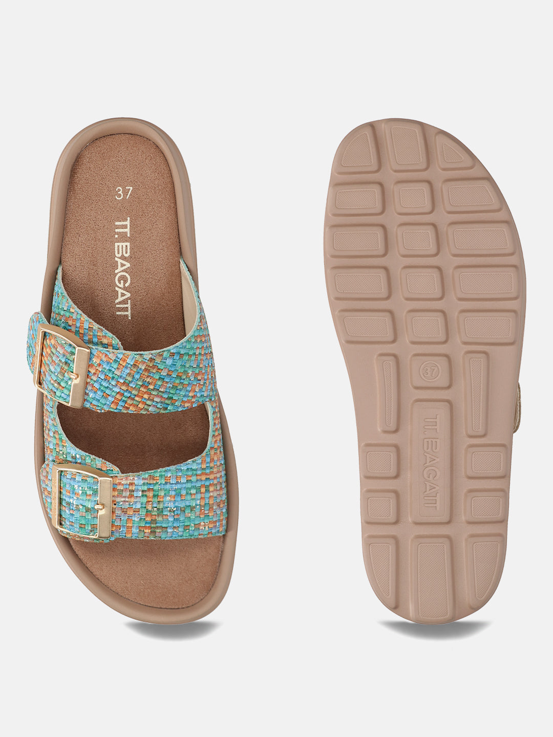 TT.BAGATT Betty Multicolor Flat Sandals