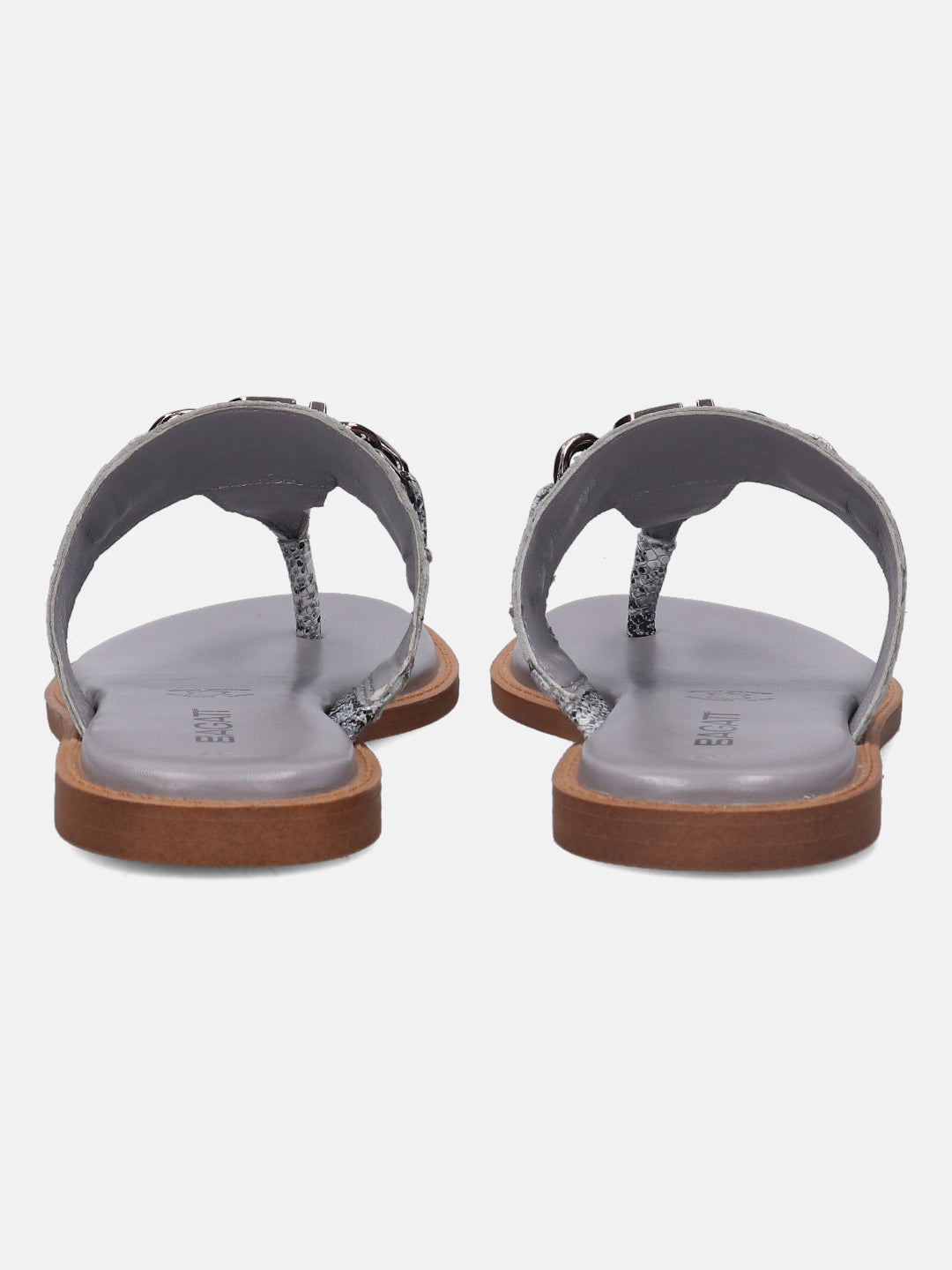 BAGATT Goldy Grey Premium Leather Thongs