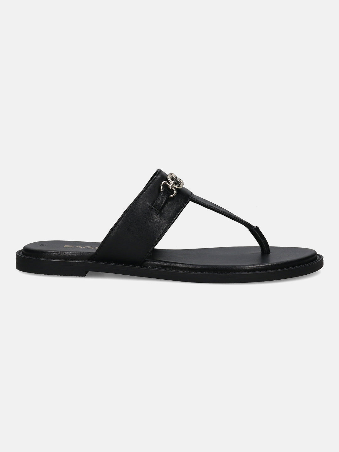 BAGATT Goldy Black Premium Leather Thongs