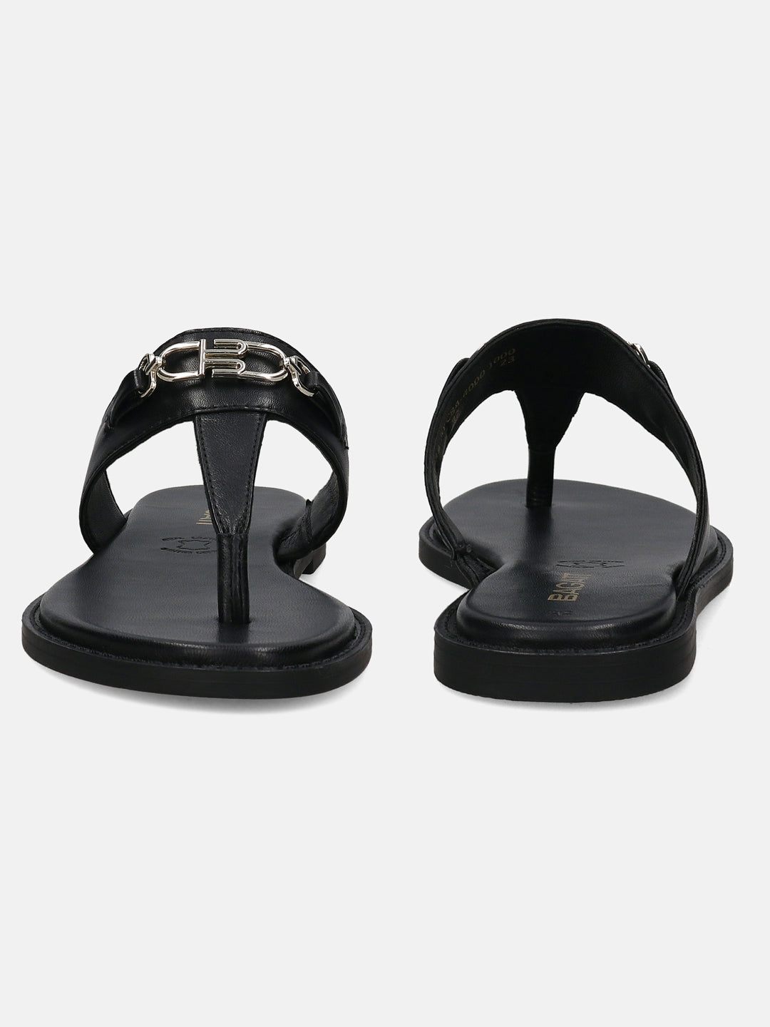 BAGATT Goldy Black Premium Leather Thongs