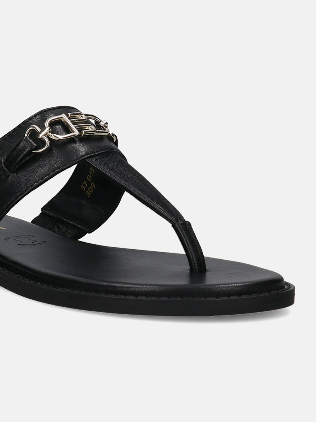 BAGATT Goldy Black Premium Leather Thongs