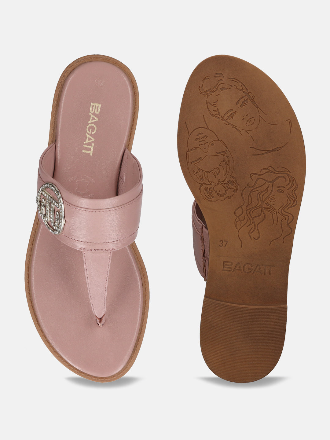 BAGATT  Goldy Rose Premium Leather Thongs
